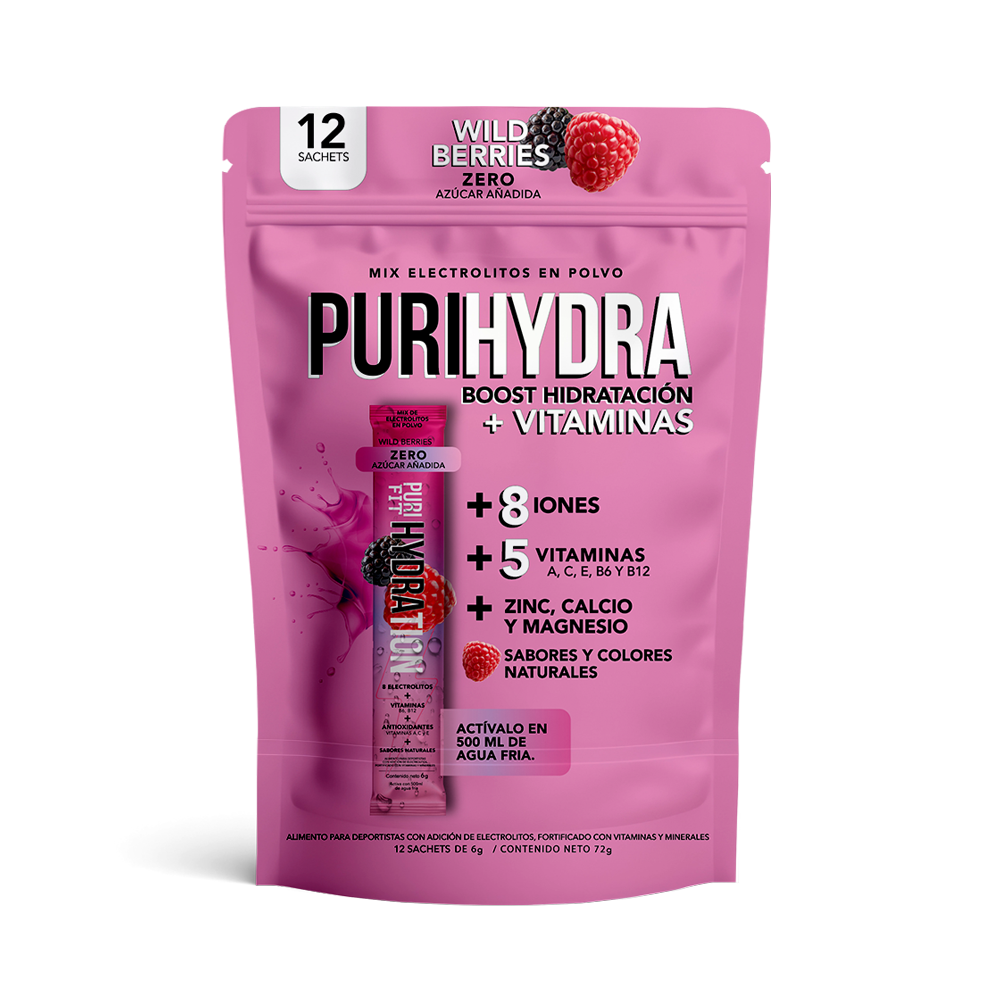 Isotónica Wild Berries x12 sachets | Hidratación Sin Azúcar