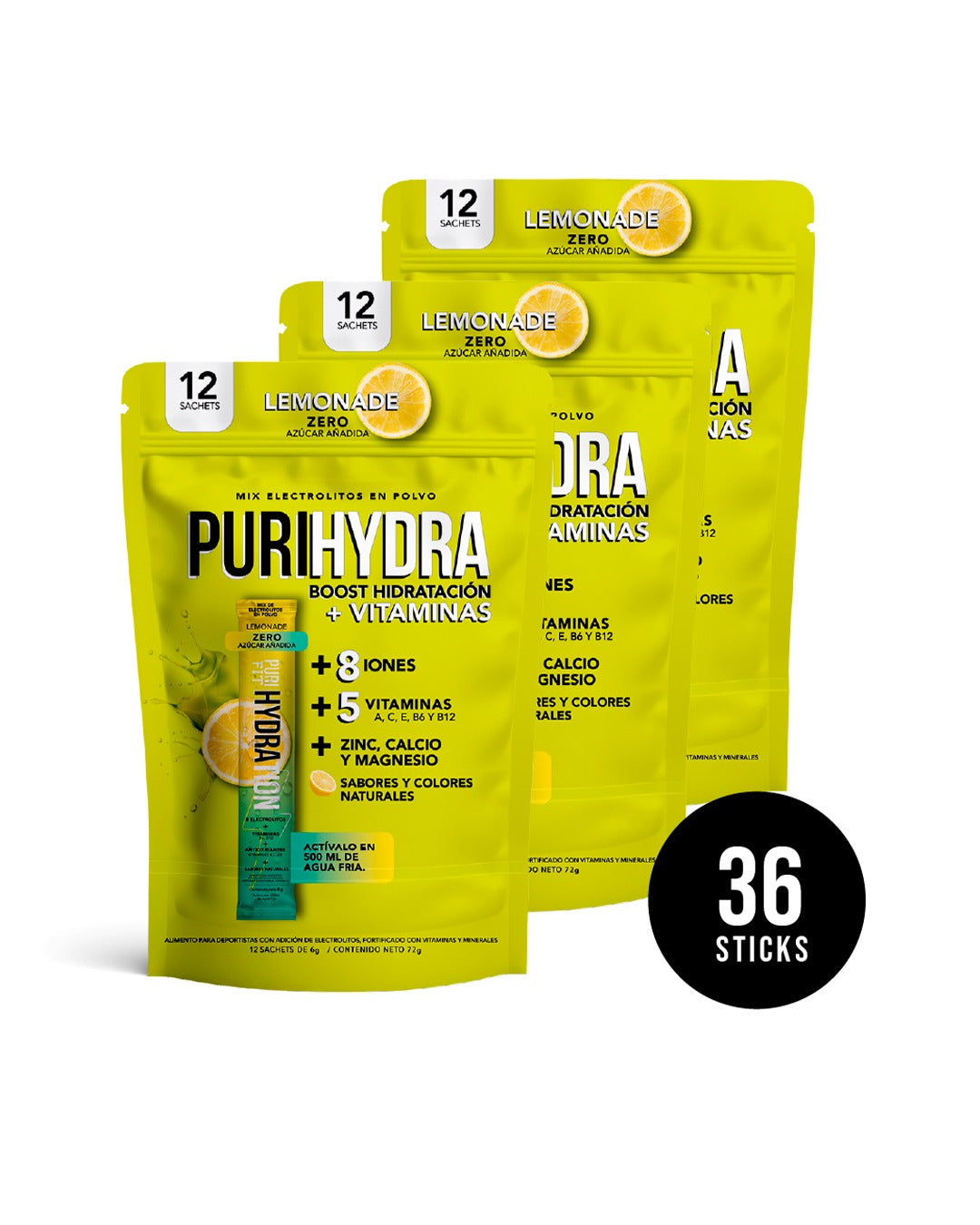 Pack 36 PuriHydra Lemonade