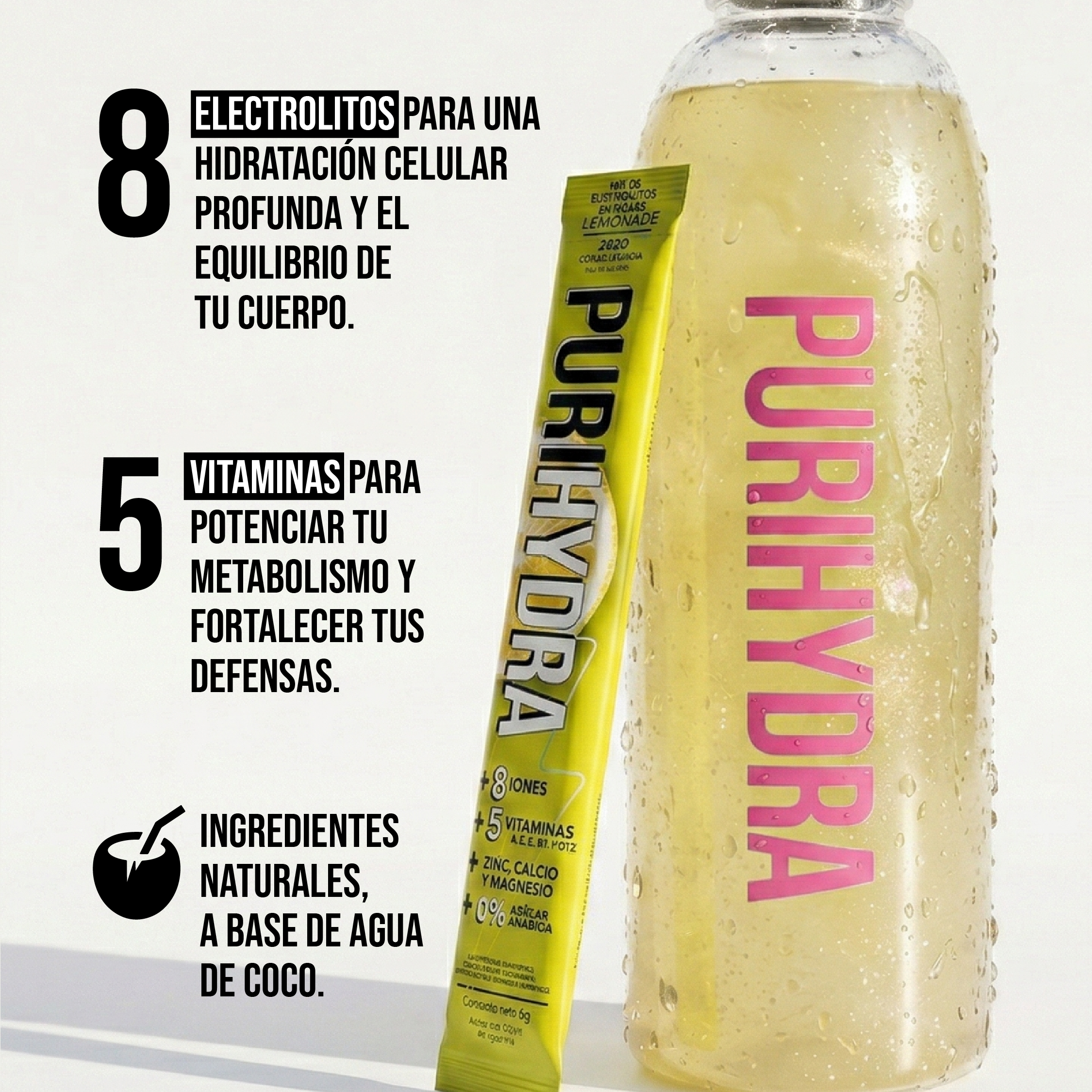 Isotónica Lemonade x12 sachets | Hidratación Sin Azúcar