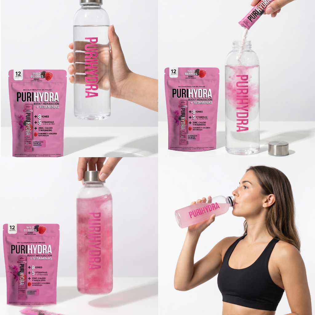 Isotónica Wild Berries x4 sachets | Hidratación Sin Azúcar