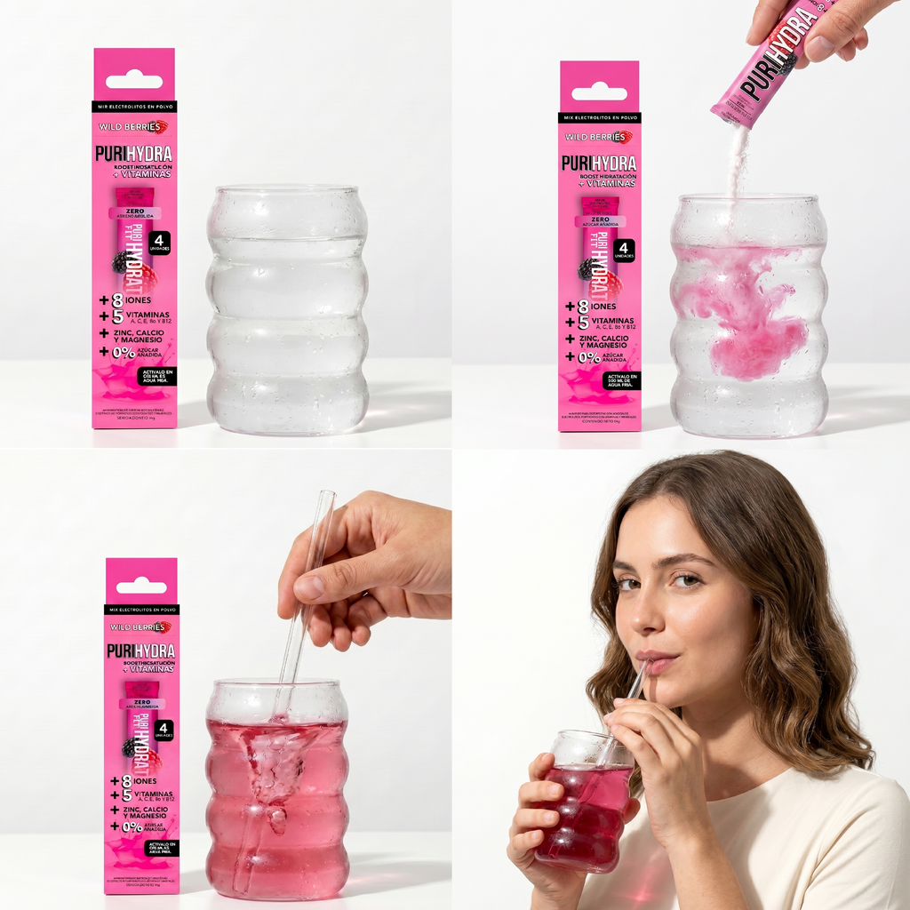 Isotónica Wild Berries y Lemonade x24 sachets | Hidratación Sin Azúcar