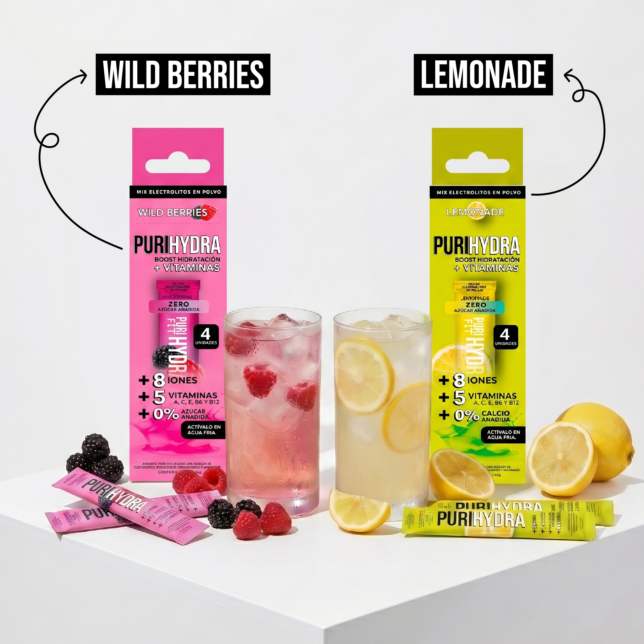 Isotónica Lemonade x4 sachets | Hidratación Sin Azúcar