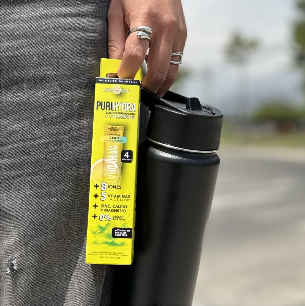 Isotónica Hydratante en Polvo Sabor Lemonade x4 sachets PuriHydra